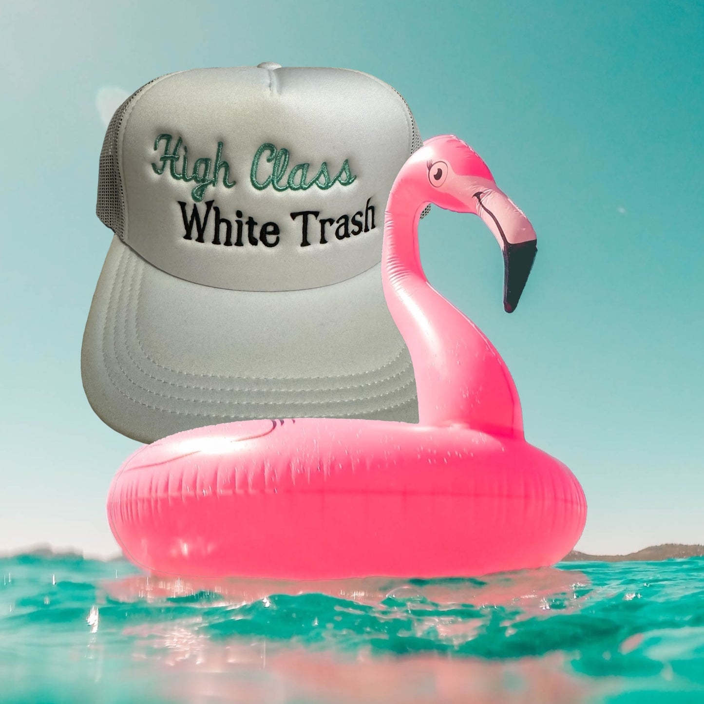 SnapBack White - High Class White Trash (foam)