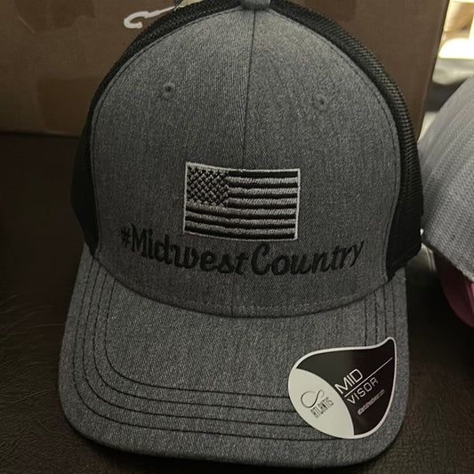 Dark Gray and Black Trucker SnapBack